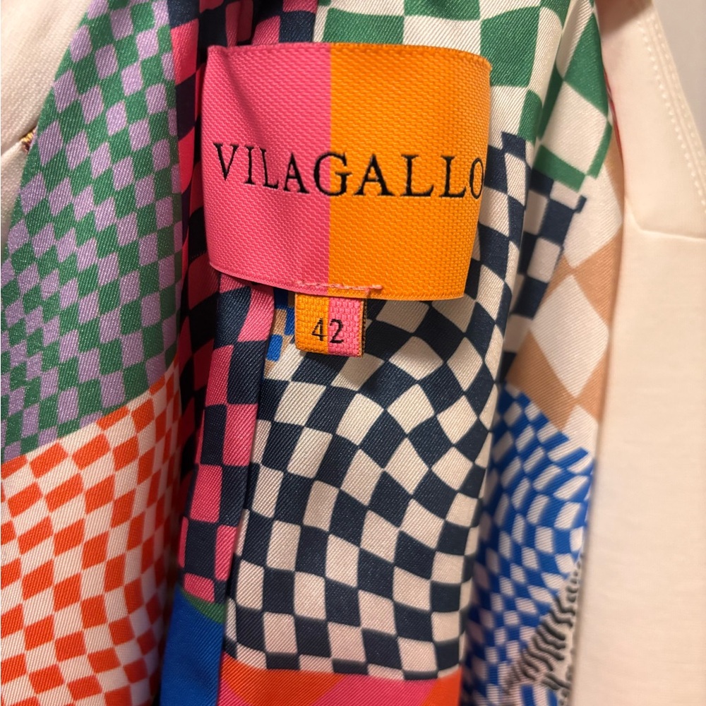 Gorgeous creamy white blazer by Vilagallo size 42 - Picture 7 of 7